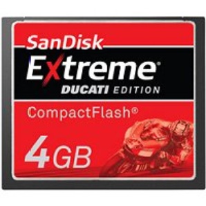 Карта памяти Sandisk Compact Flash Card 4 GB Ducati