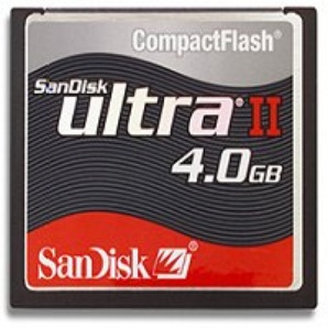 Карта памяти Sandisk Compact Flash Ultra II Card 4Gb